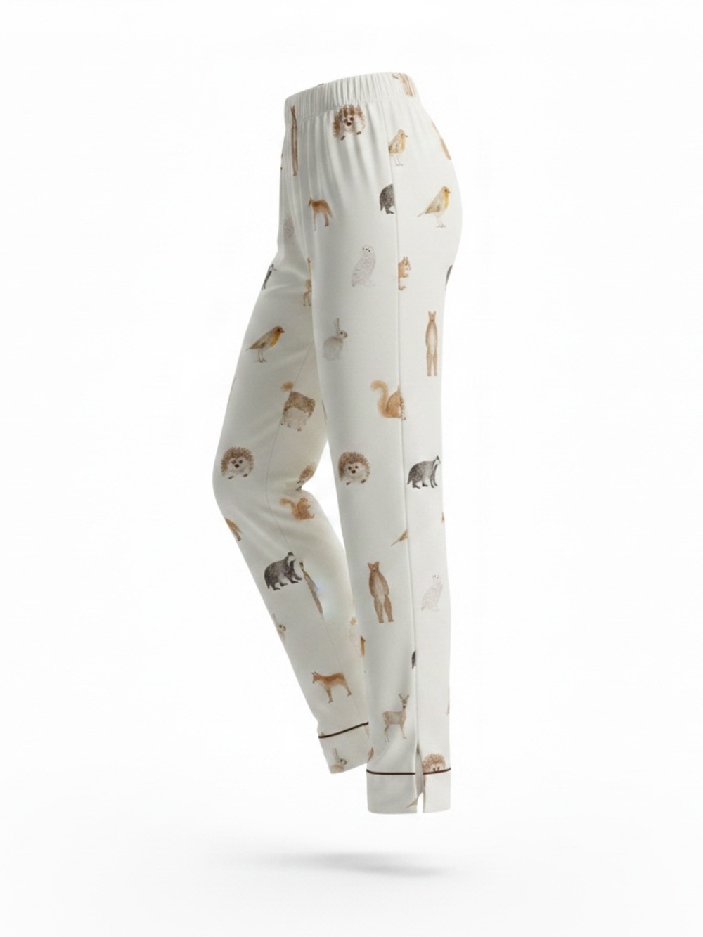 Cozy Earth Sm Cream Animal Print Lounge Pants